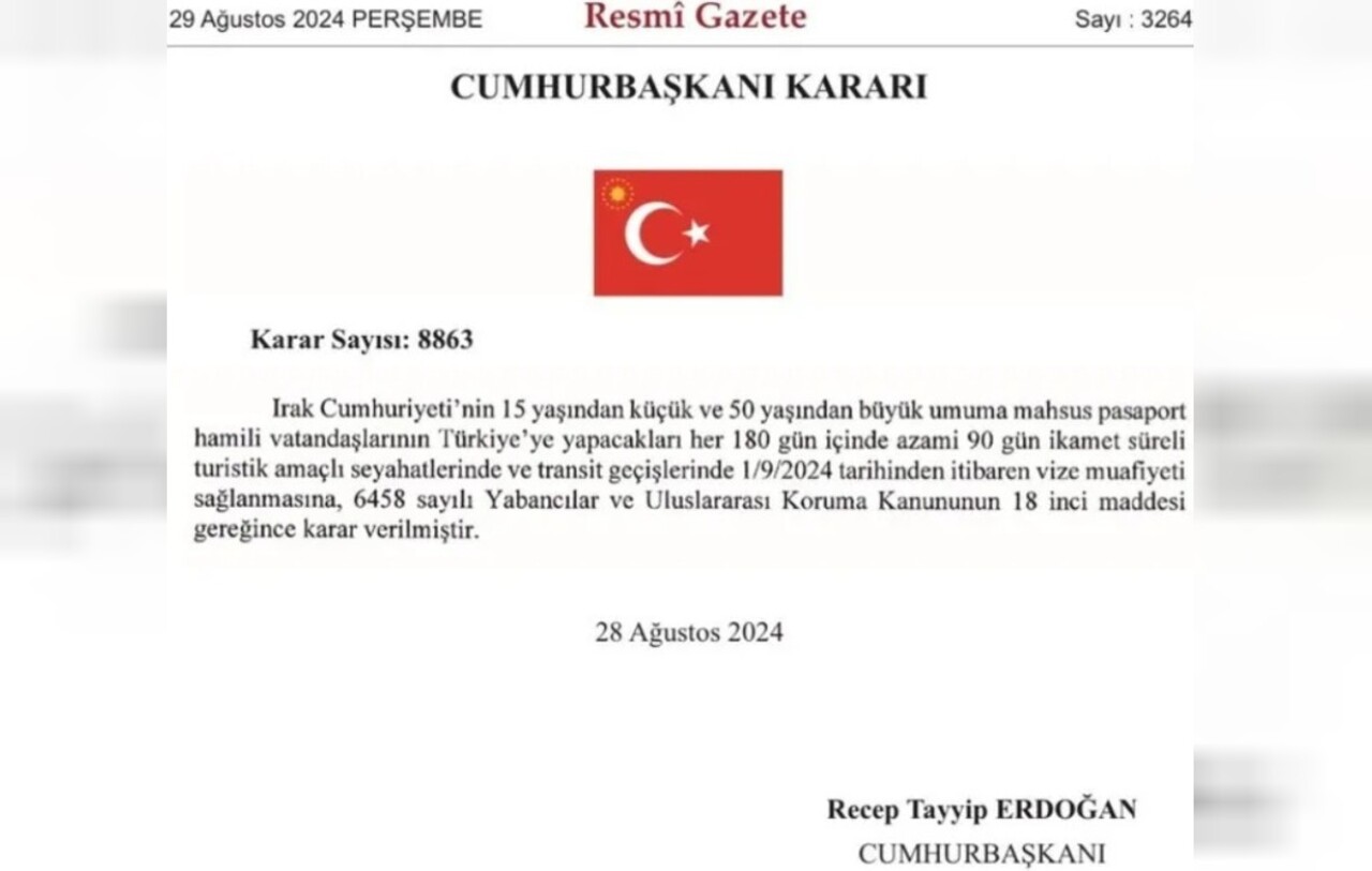 ırak vize muafiyeti