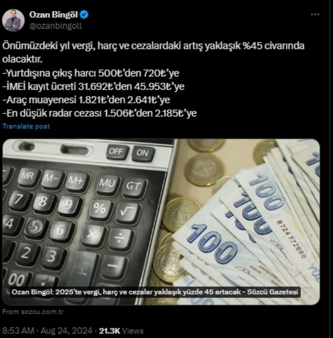 A'dan Z'ye yeni zam yağmuru başlıyor