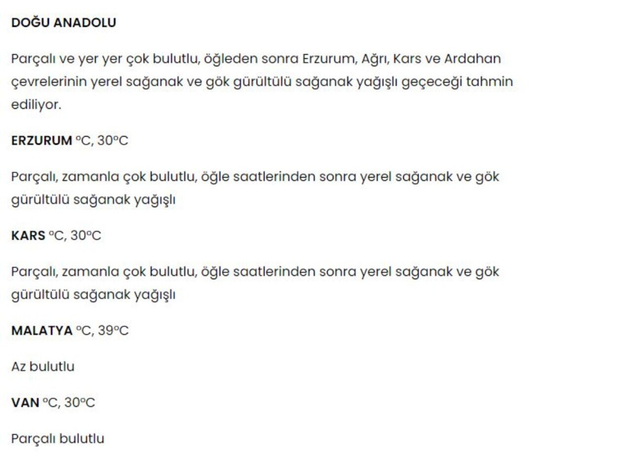 Meteoroloji'den dışarı çıkmayın uyarısı