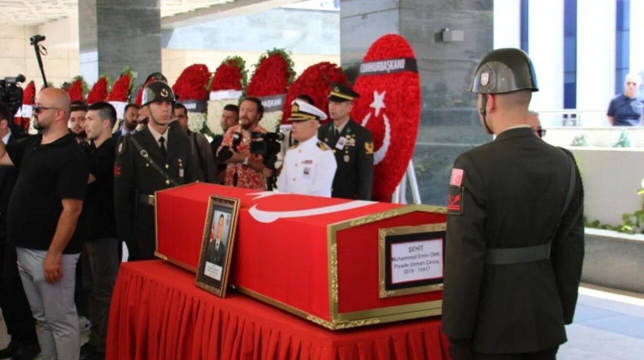 Şehit Uzman Çavuş Muhammed Emin Önk Ankara'da son yolcuğuna uğurlandı