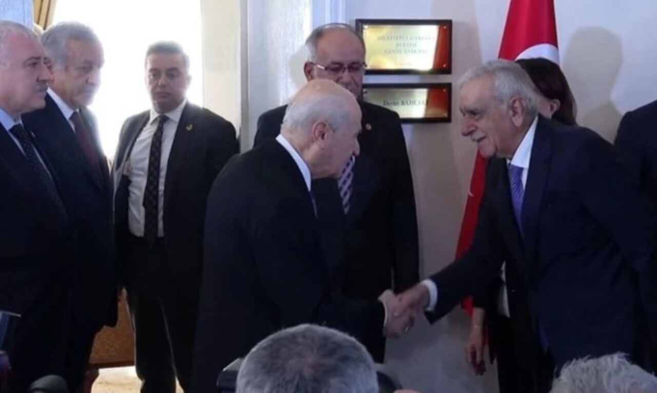 DEM Parti, İmralı dönüşünde MHP lideri Bahçeli'yi ziyaret etti!