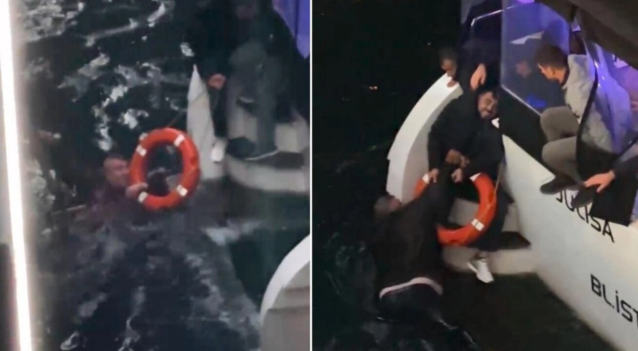 Galata Köprüsü'nün korkulukları az daha can alıyordu