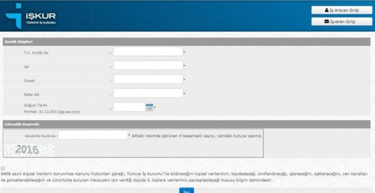 İŞKUR Profil Oluşturma ve Kayıt Kartı Alma İşlemleri