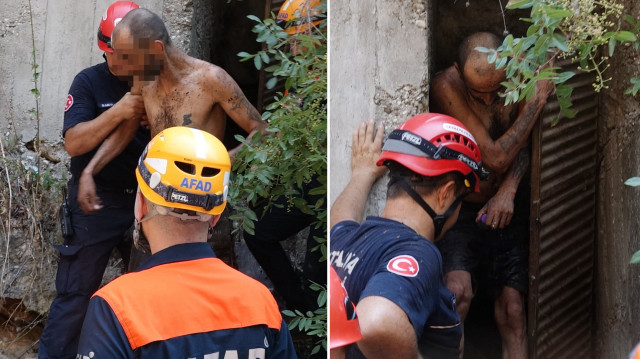 Antalya- 20 metrelik falezlerden düştü, kendisini kurtaran ekipten ‘su’ istedi